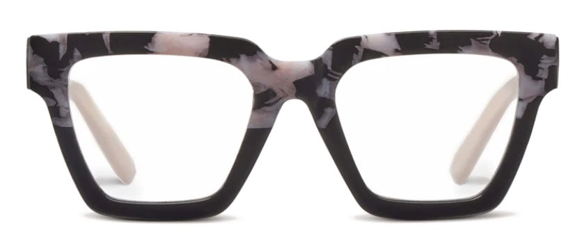 Marble Other plastic material Rectangle glasses for men