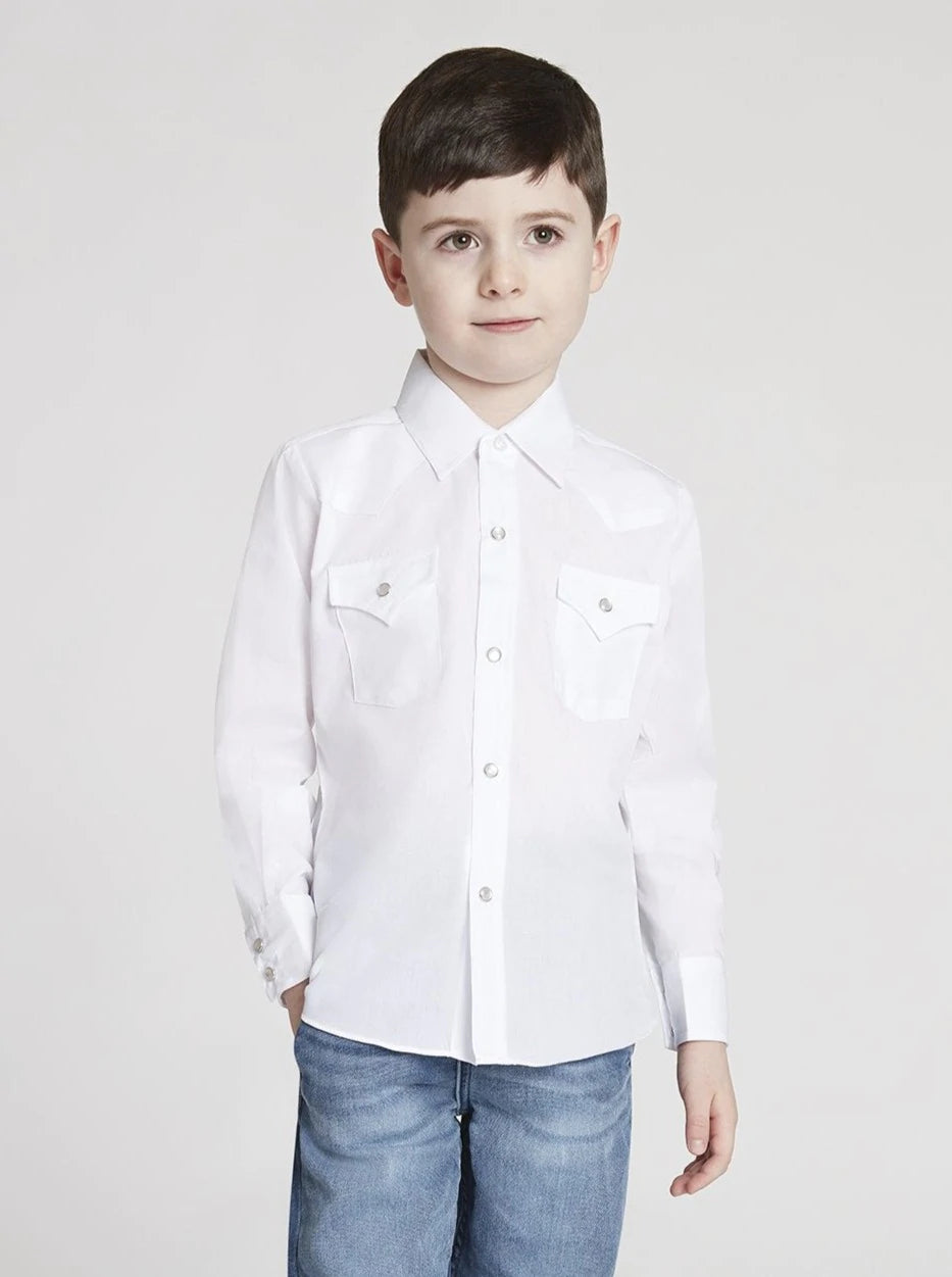 Little boys white outlet dress shirt