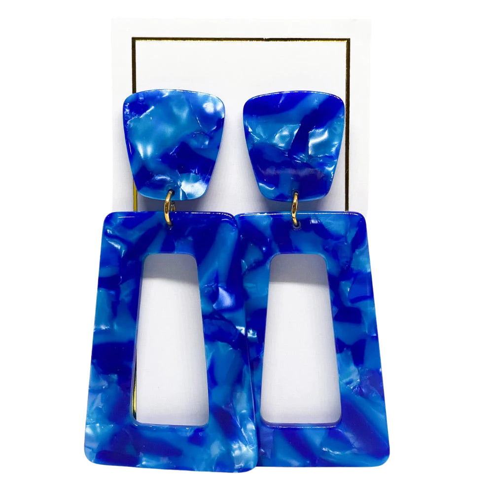 Kennedy- Cobalt Blue Earrings