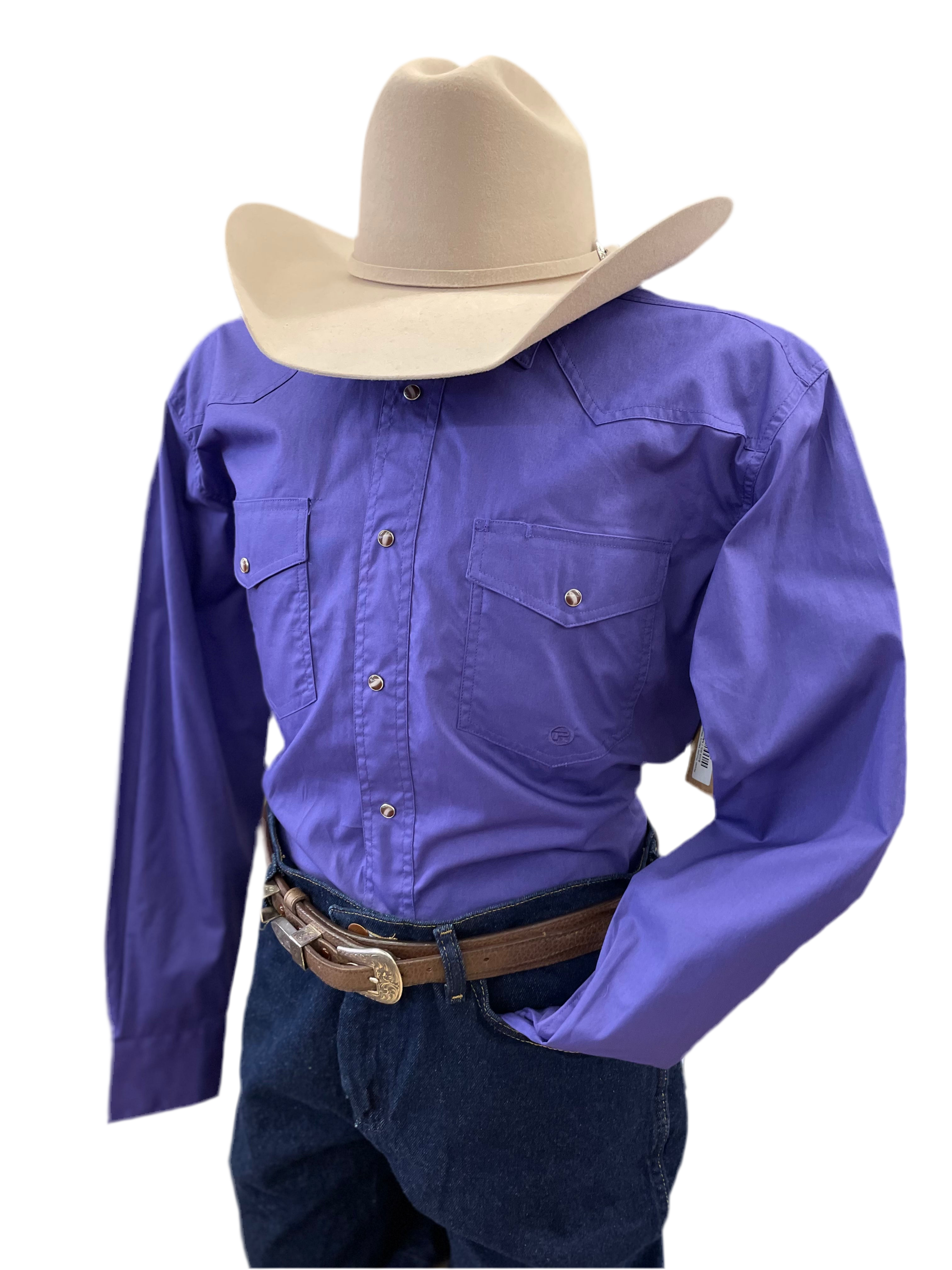 Roper Purple Men's Western Shirt