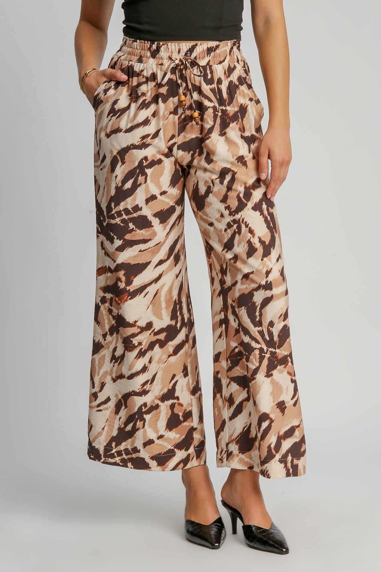 Earth Tone Animal Print  Pant