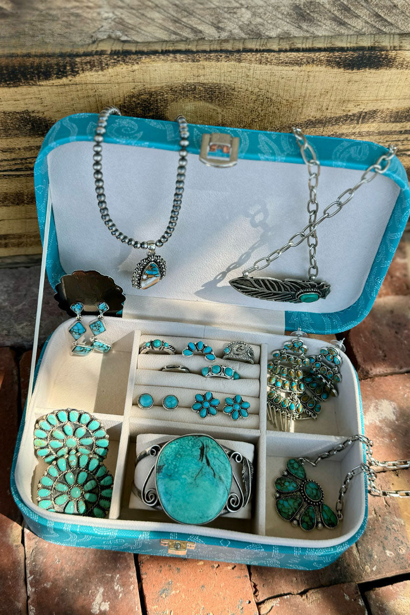 Cowgirl's Turquoise Jewelry Box