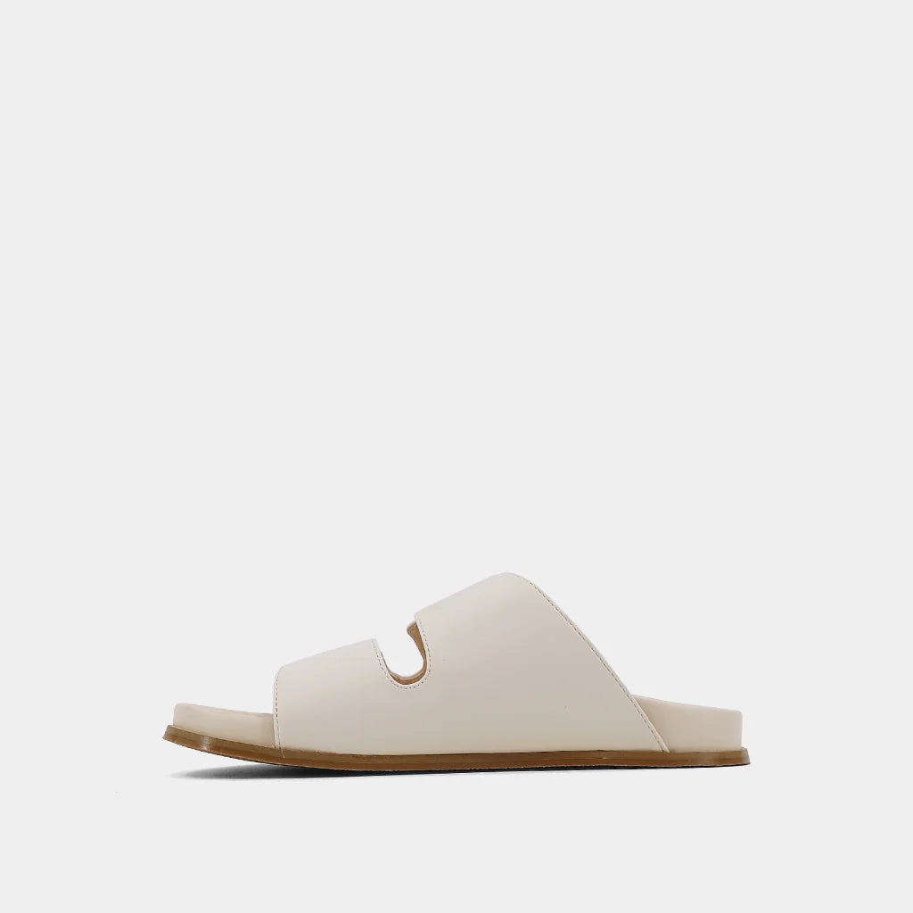 Bernarda Beige Slide by SHU SHOP