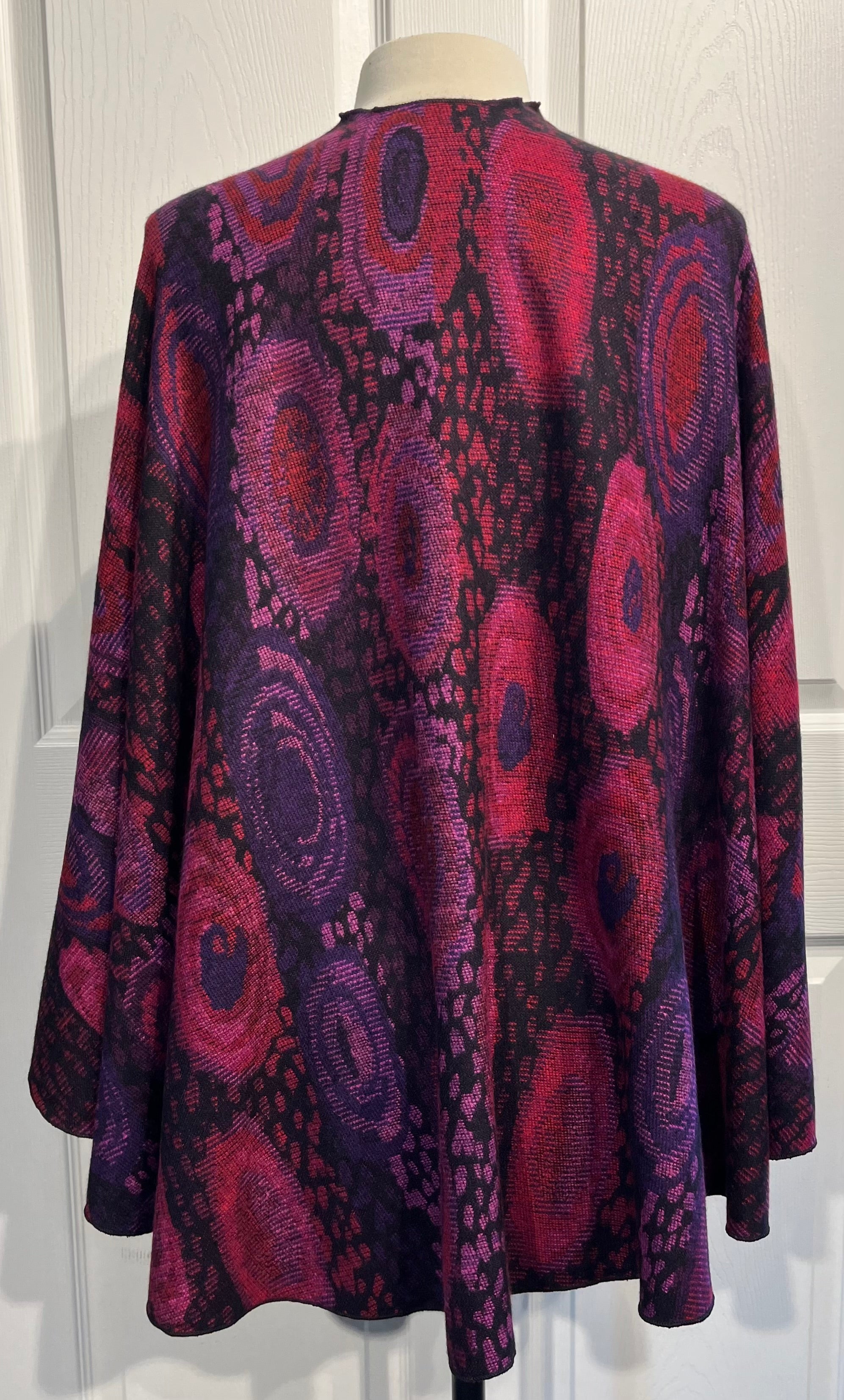 Magenta Mix  Reversible Cashmere Shawl