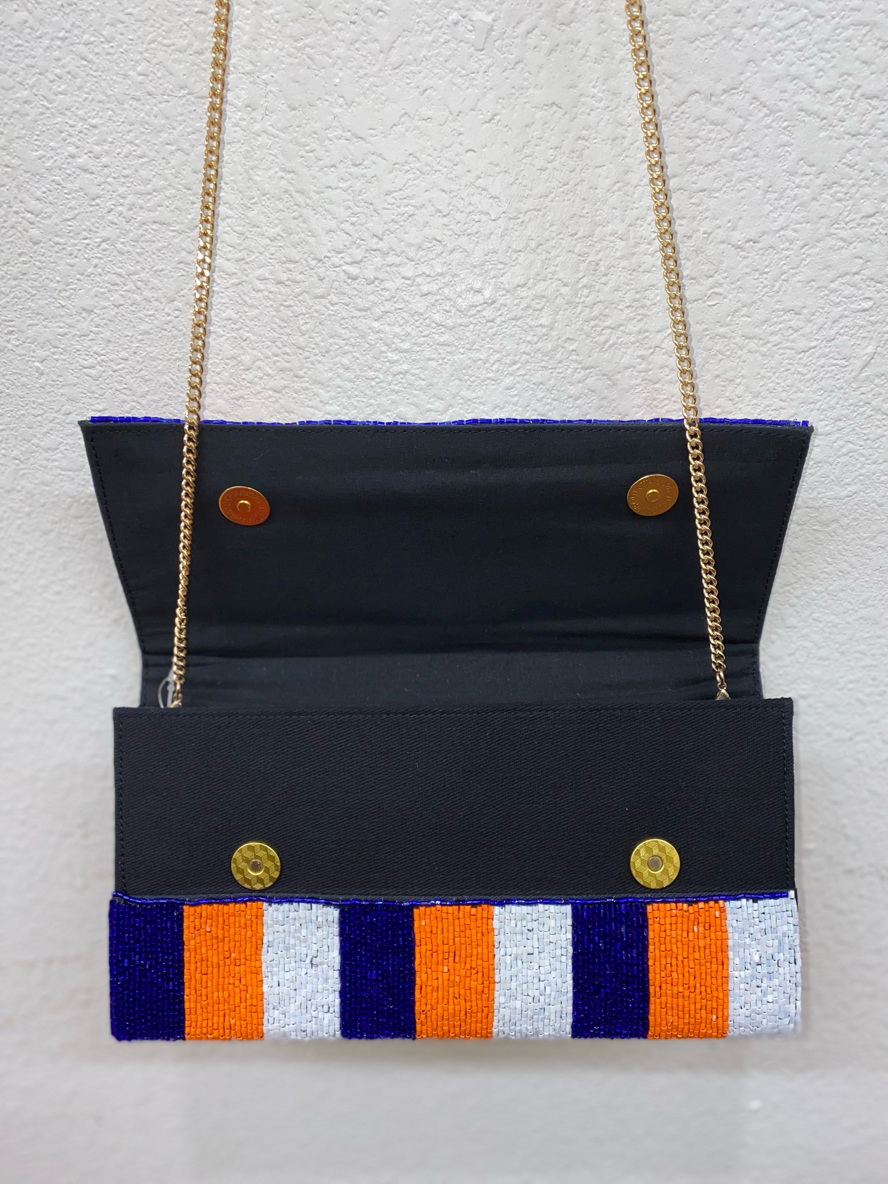 Houston Astros Beaded Crossbody Bag