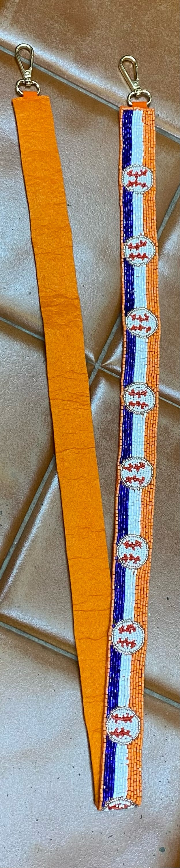 Houston Astros Beaded Crossbody Bag Strap