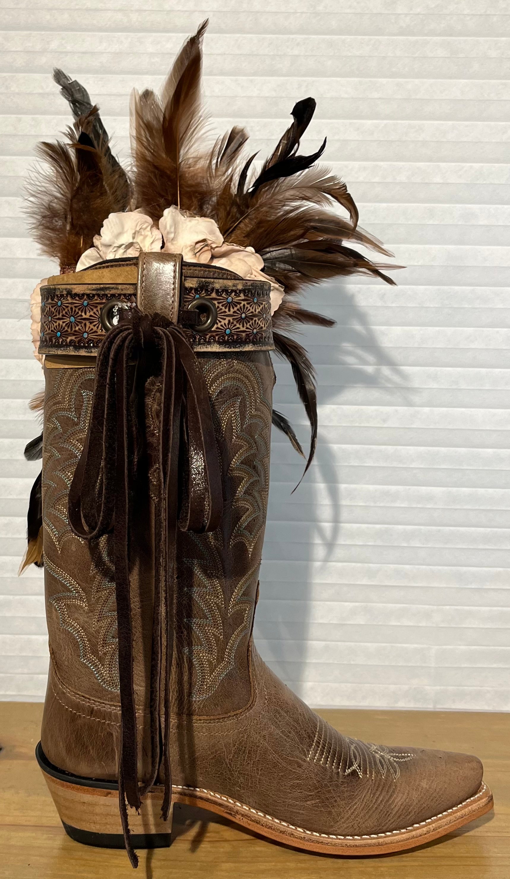 One of a Kind Boot Wrap/Belt/Turquoise