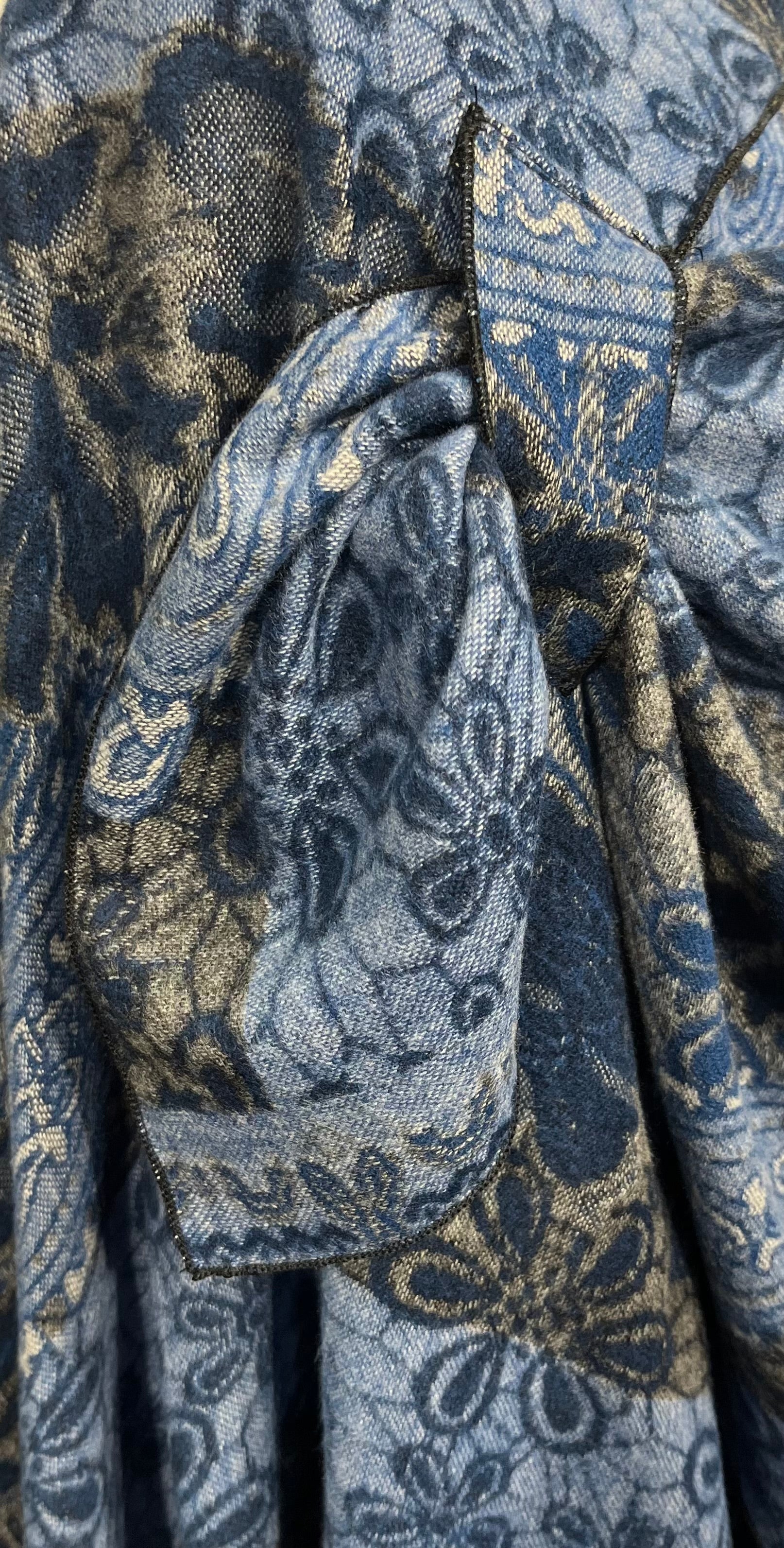 Denim Friendly Reversible Cashmere Shawl