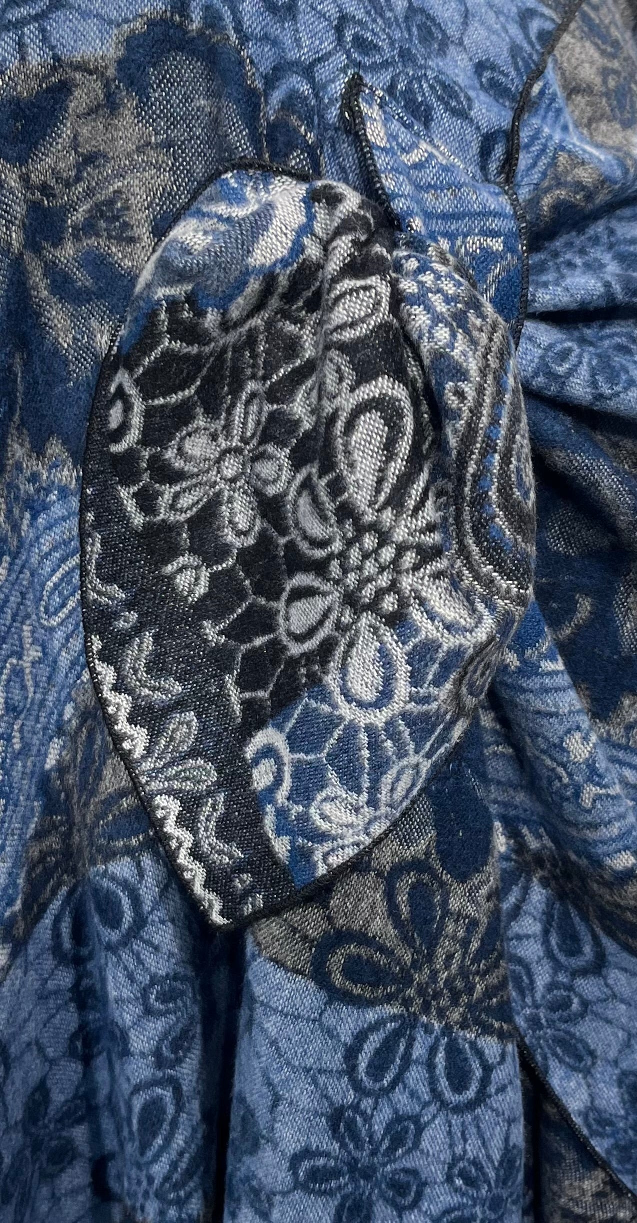 Denim Friendly Reversible Cashmere Shawl