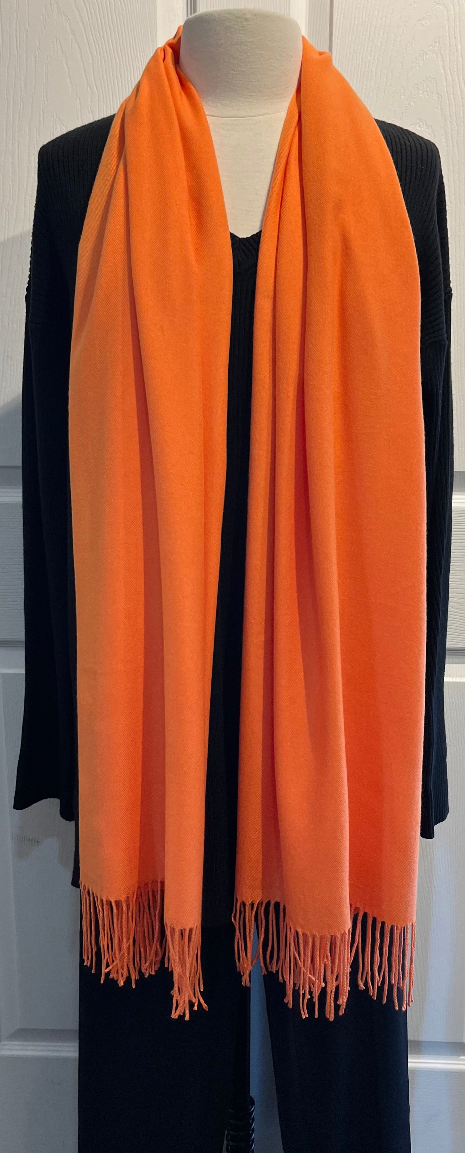 Orange 100% Cashmere Restaurant Wrap/Scarf