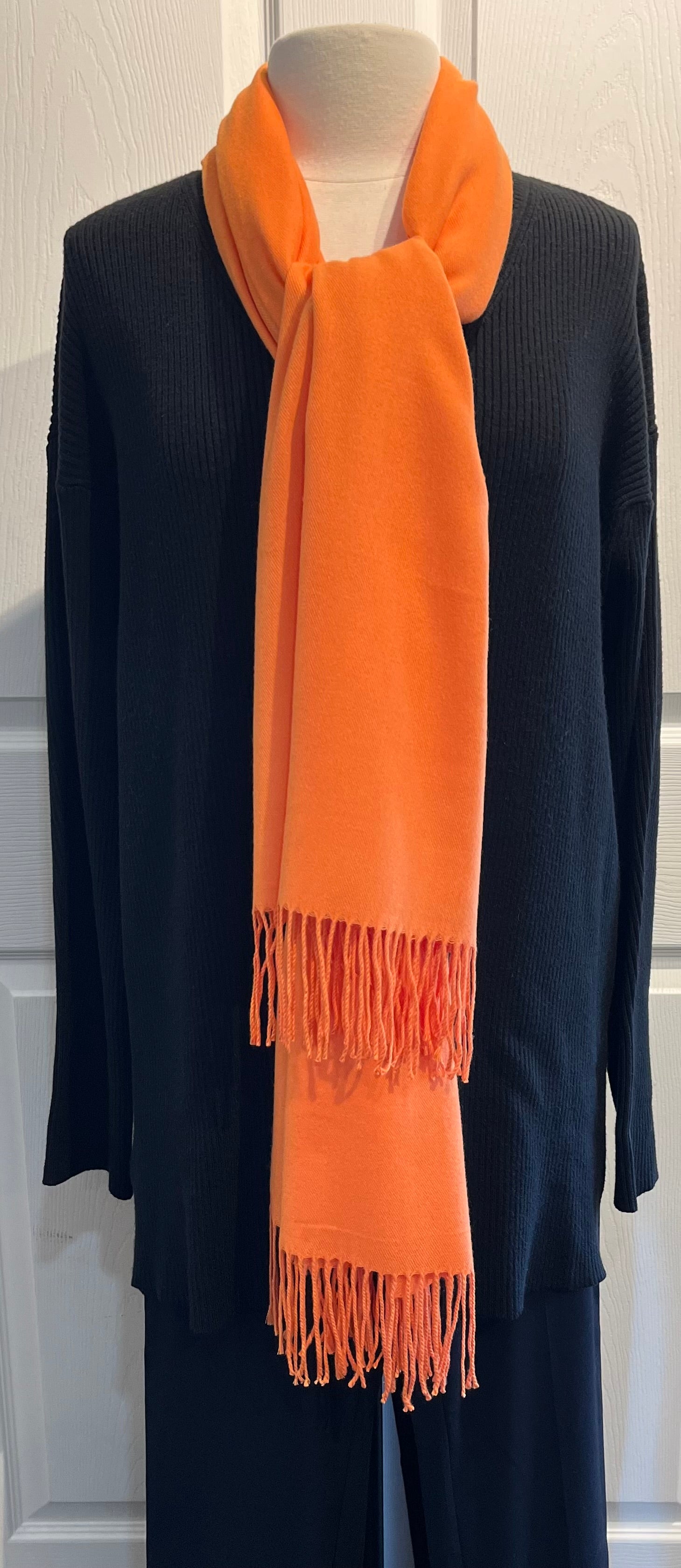 Orange 100% Cashmere Restaurant Wrap/Scarf