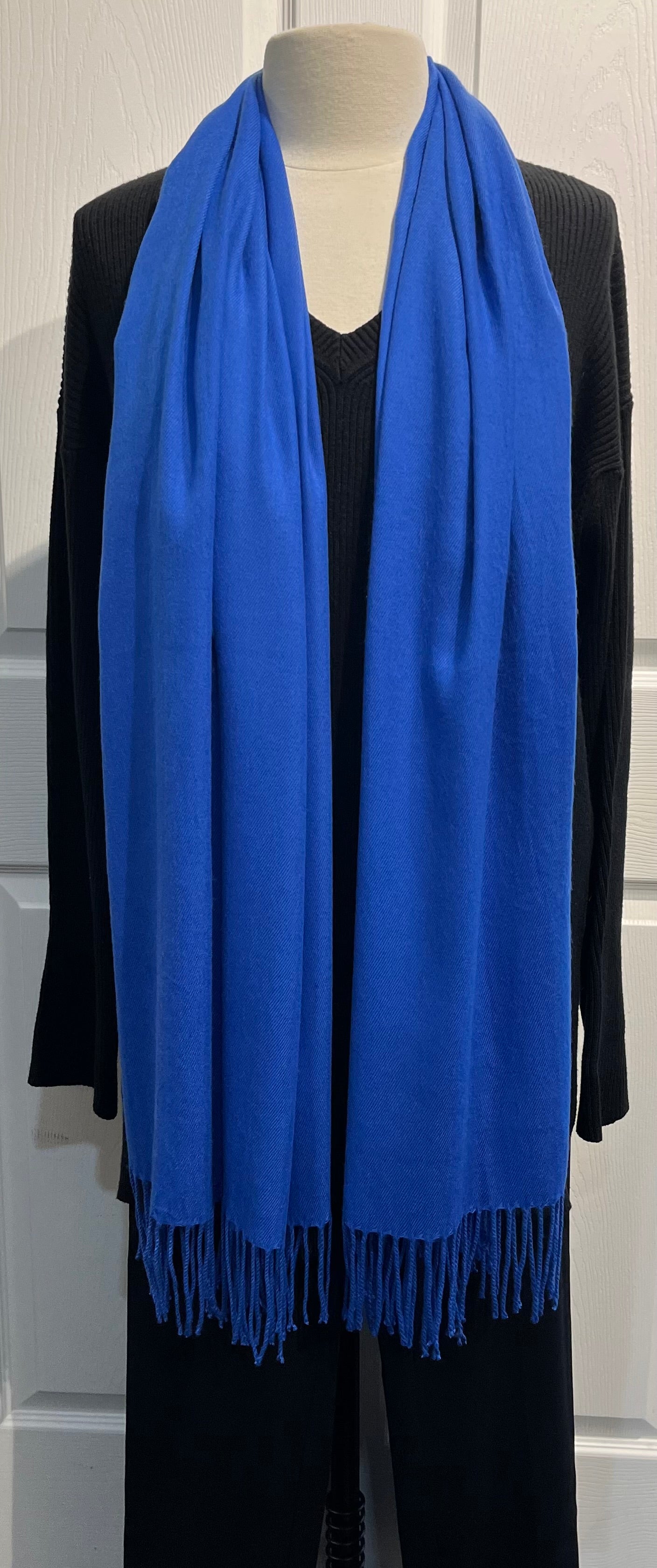 Royal Blue 100% Cashmere Restaurant Wrap/Scarf