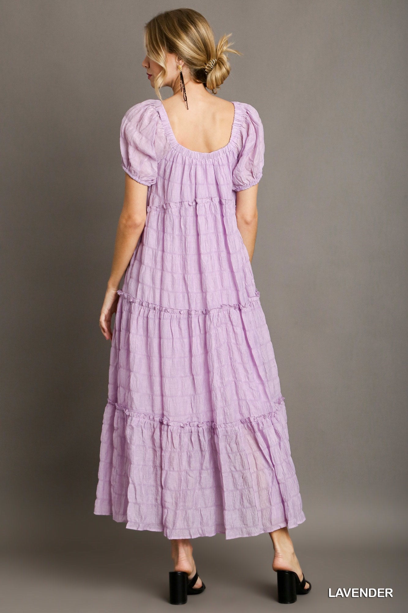 Lavender Tiered Maxi Dress