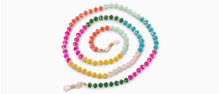 Beaded Chain for Reading Glasses - Brights