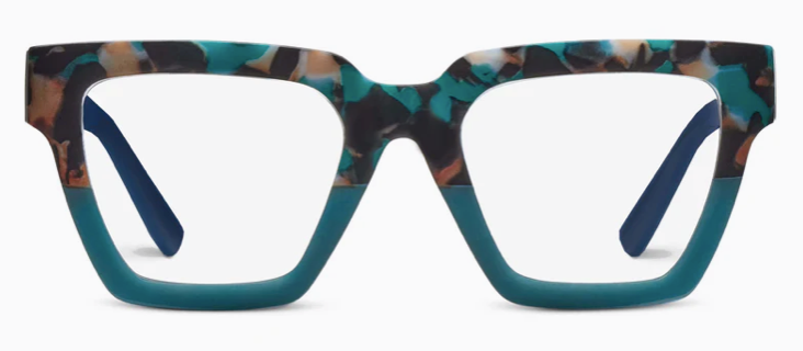 Take a Bow Teal Botanico/Teal - Peepers Reading Glasses