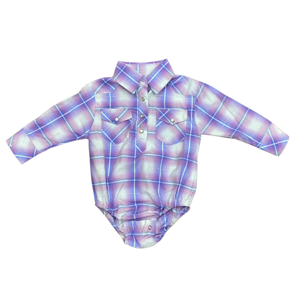 Cowgirl Legend Plaid Toddlers Body Suit