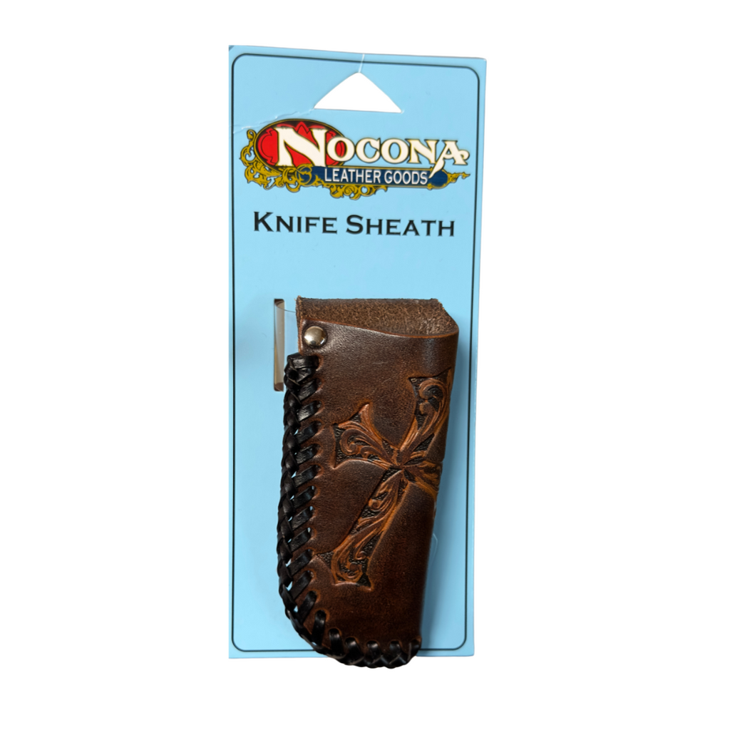 Nocona Calf Hair Leather Small Knife Sheath