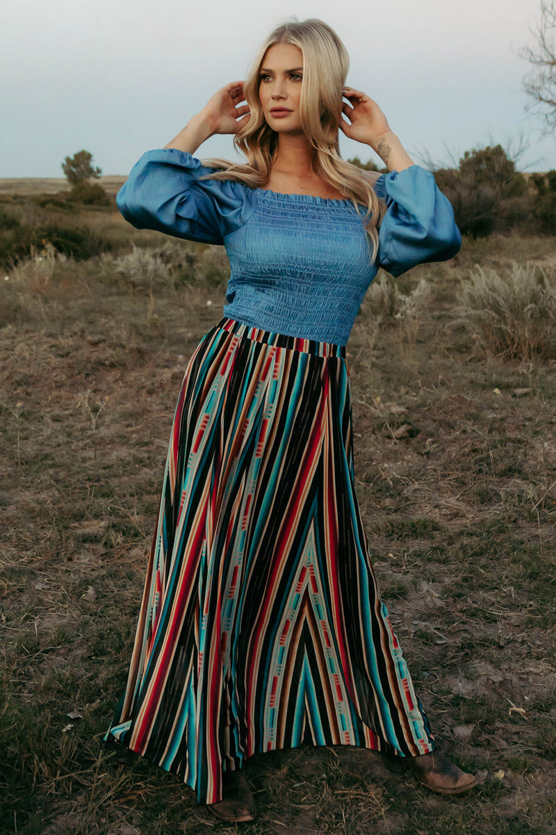 Serape store maxi skirt