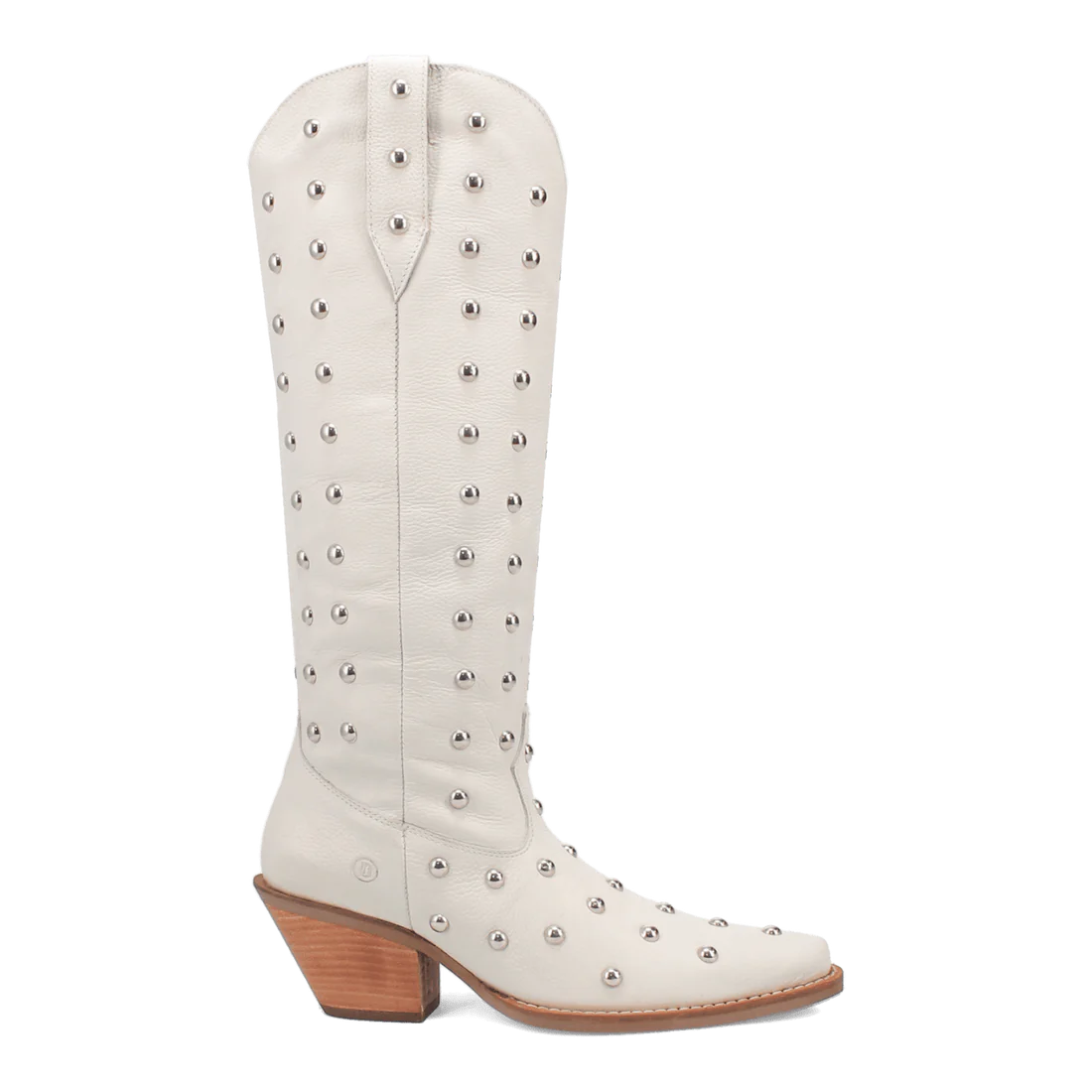 Broadway Bunny White Leather Boot by Dingo