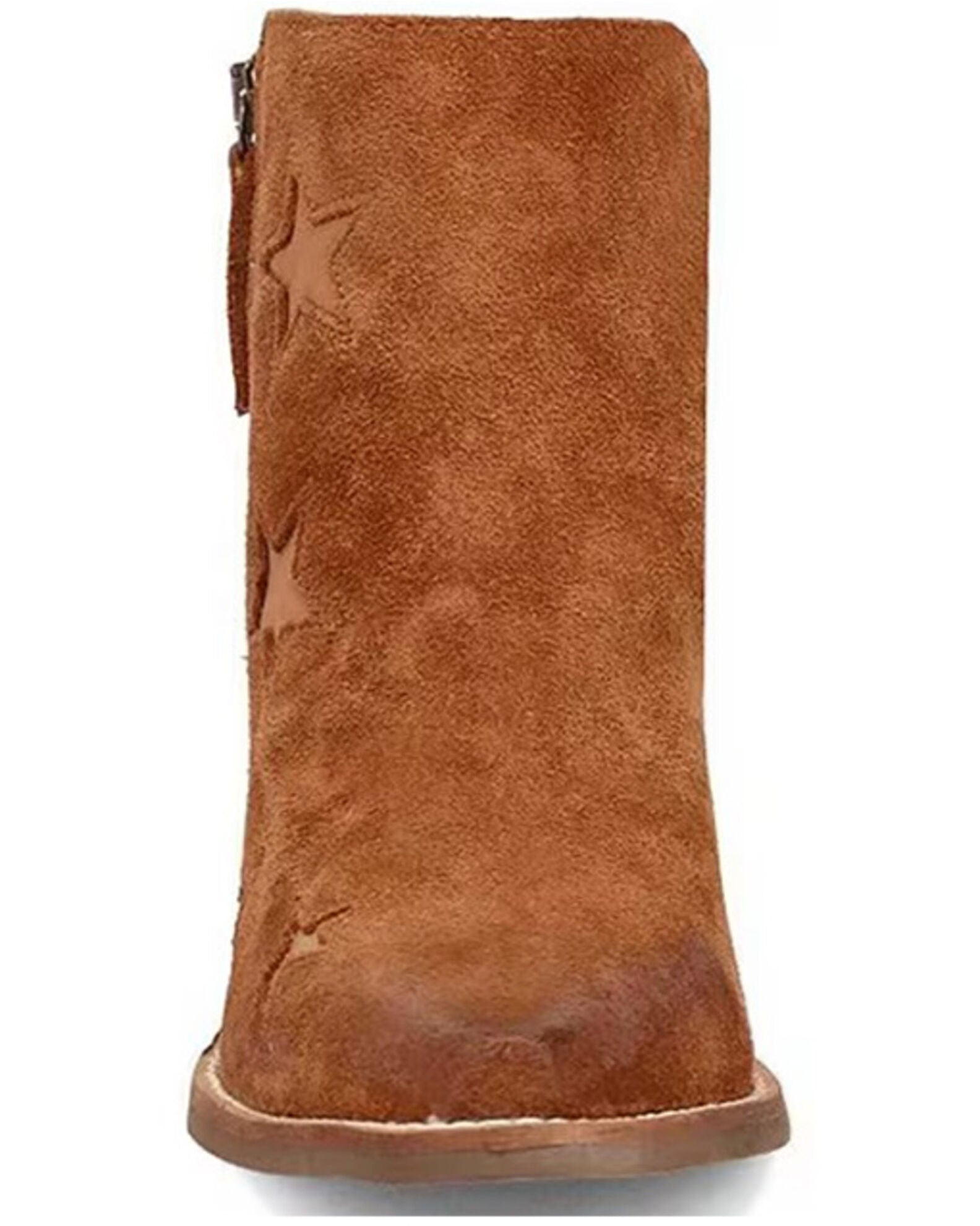 Dingo Women's  Camel Little Star Suede Western Booties