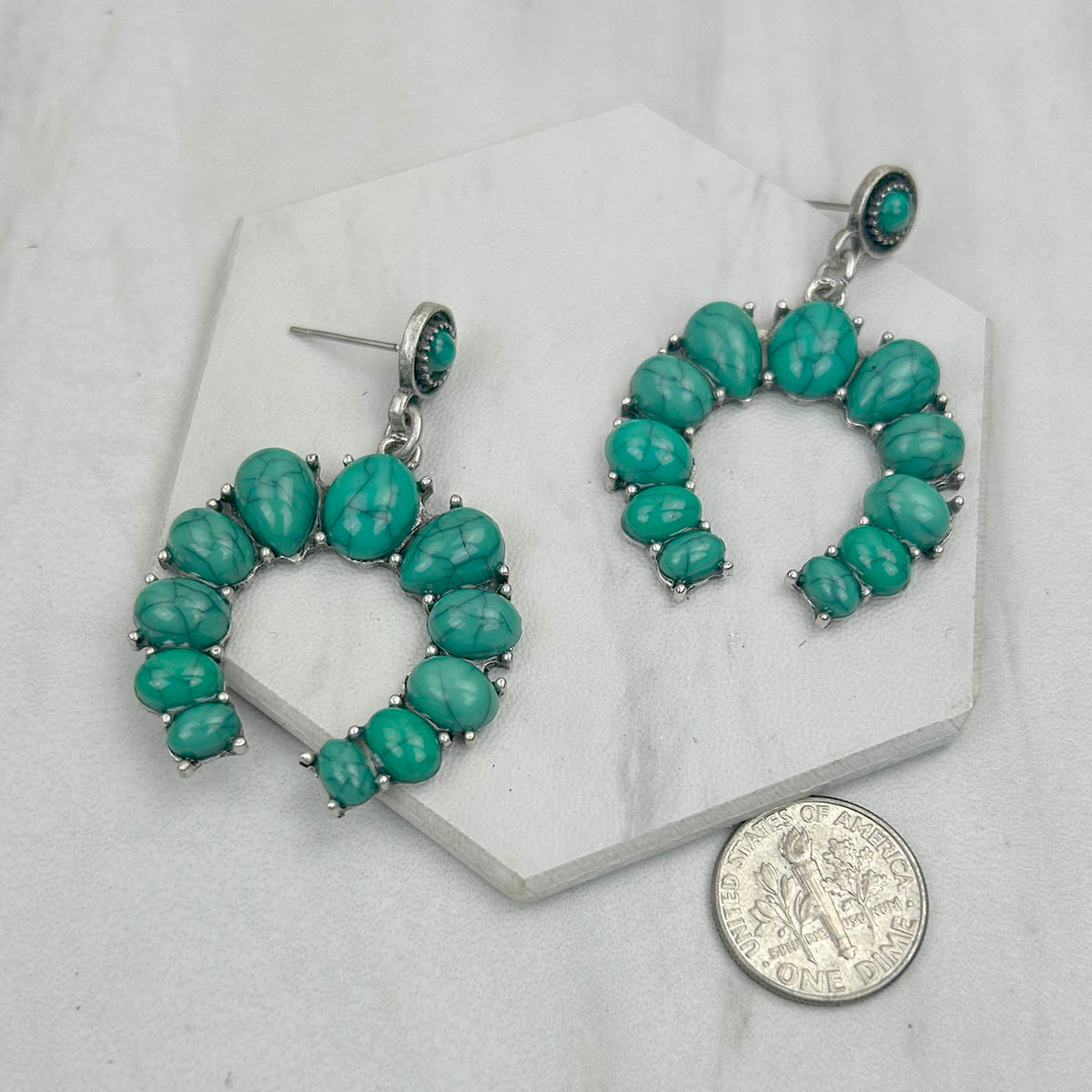 Turquoise Stone Fashion Western Earrings