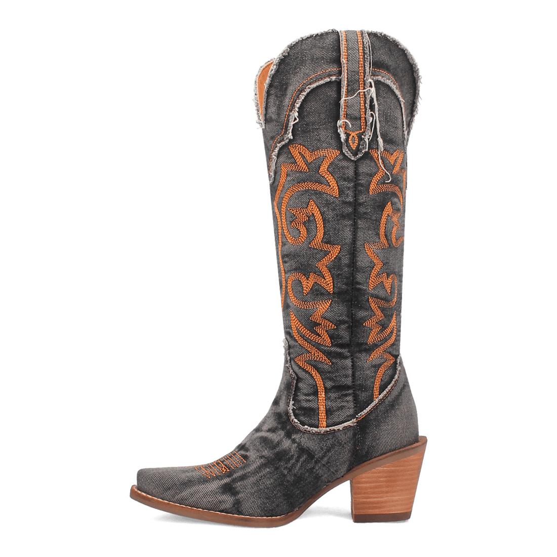 Texas Tornado Black Denim Boots by Dingo