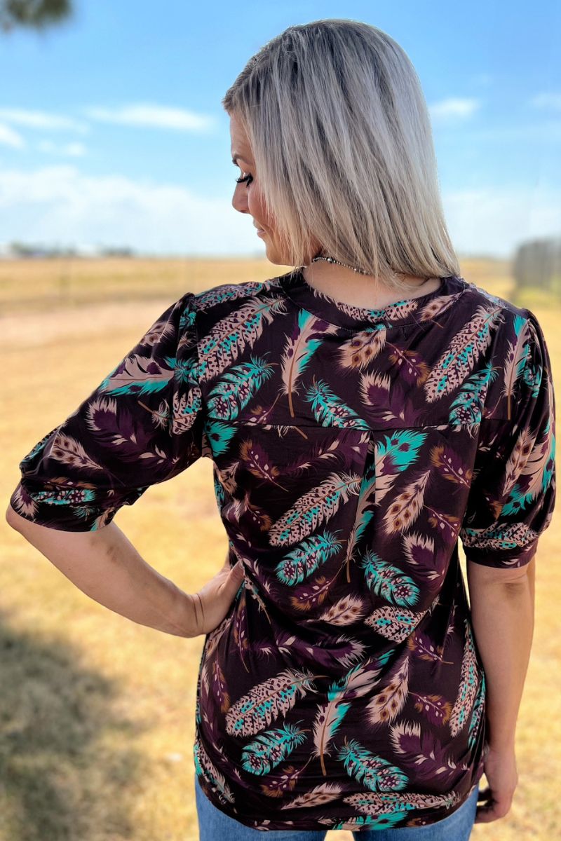 Fabulous Feather Rain Top