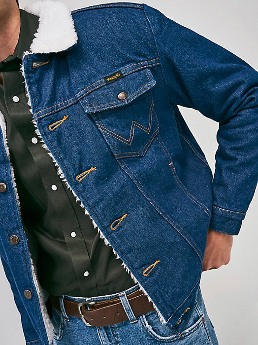 Wrangler Western Sherpa Lined Denim Jacket