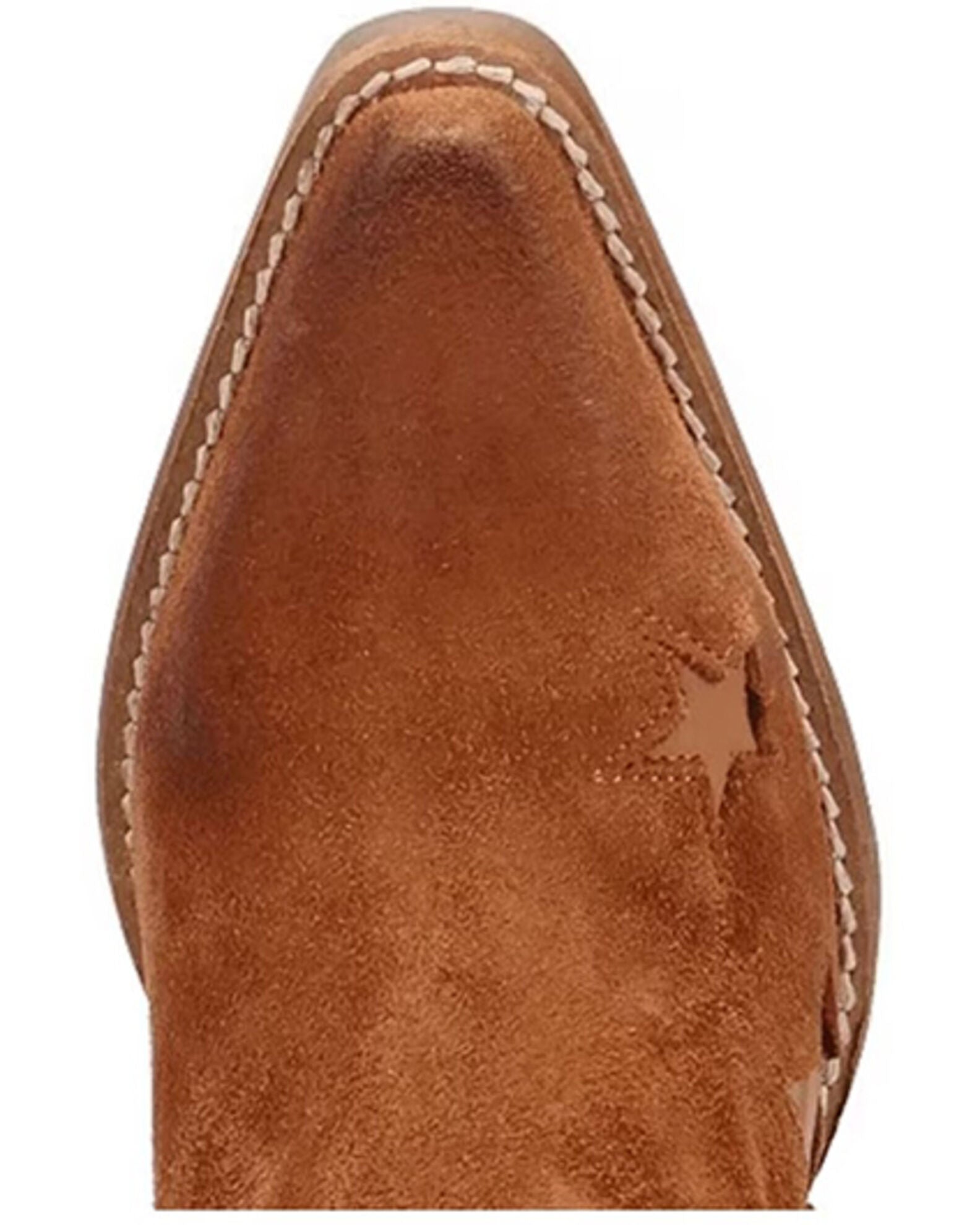 Dingo Women's  Camel Little Star Suede Western Booties