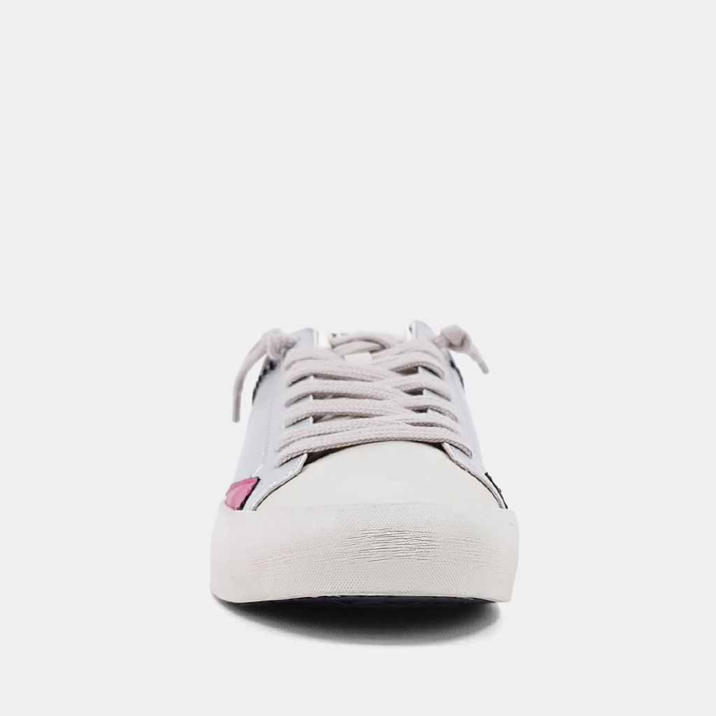 Silver Distressed Ruby Sneaker by ShuShop