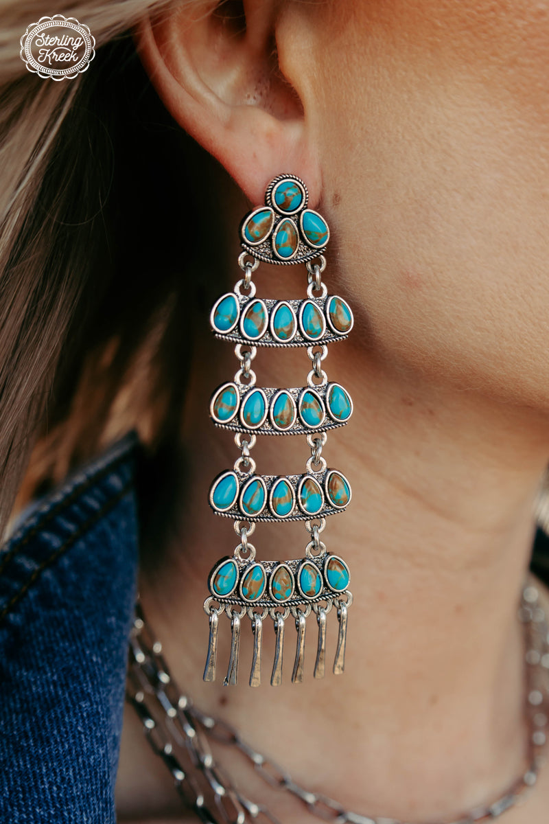 Turquoise Cowboy Canyon Earrings