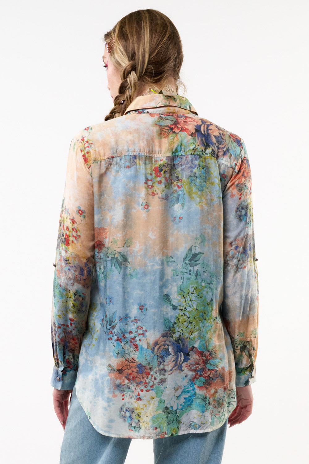 Valeria Embroidered Shirt by Aratta