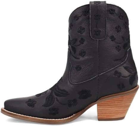 Black Sweetheart Leather Bootie by Dingo