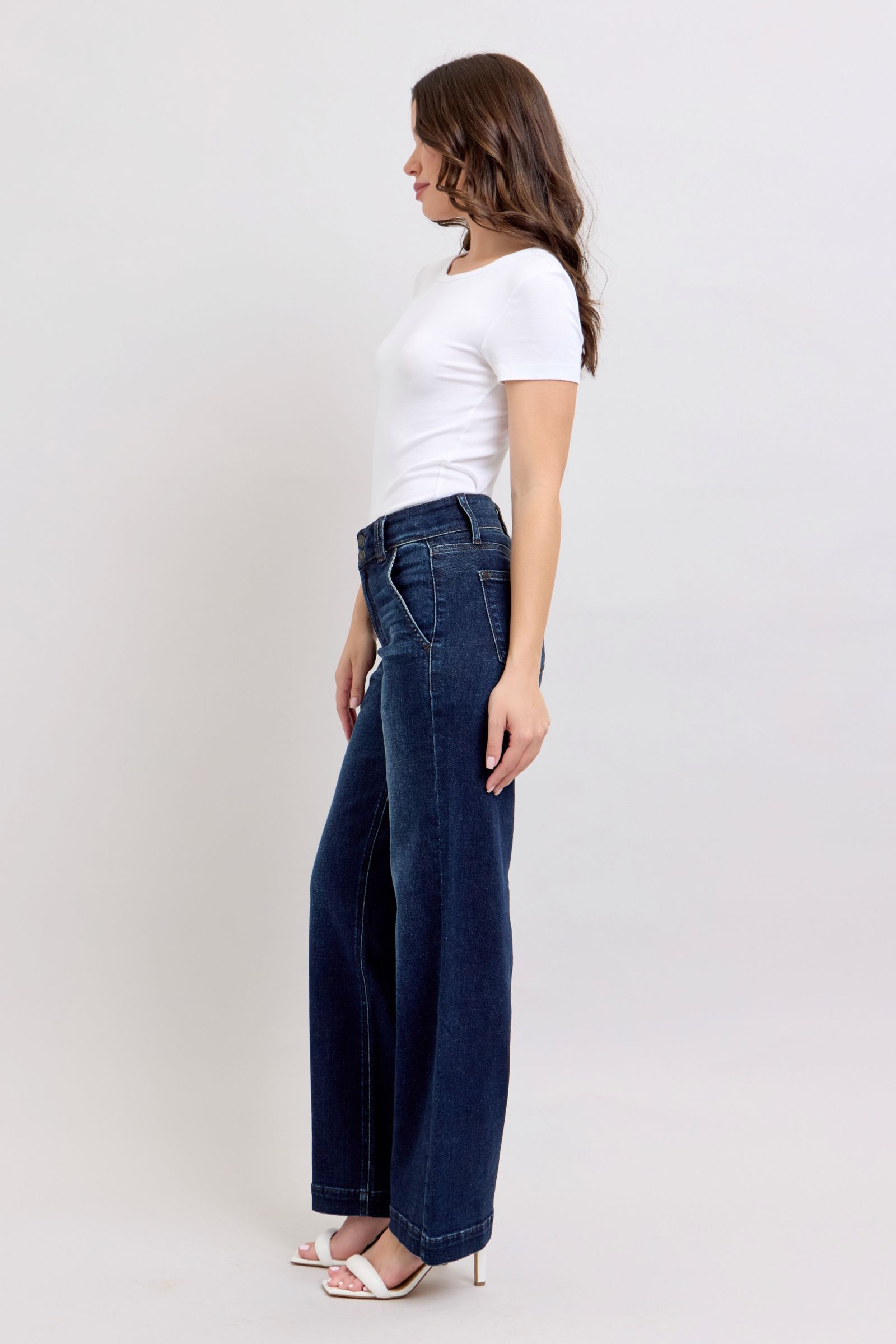 Judy Blue High Waisted Wide Leg Jean