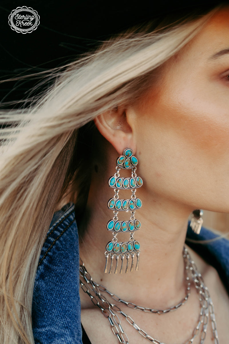 Turquoise Cowboy Canyon Earrings