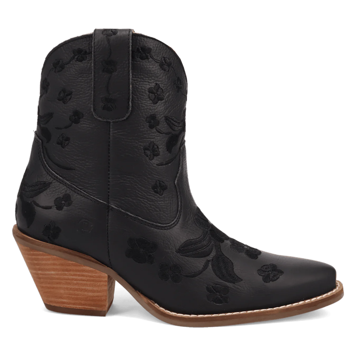 Black Sweetheart Leather Bootie by Dingo