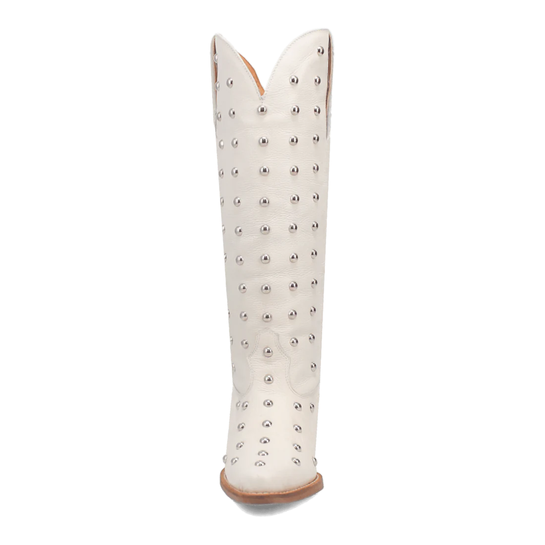 Broadway Bunny White Leather Boot by Dingo