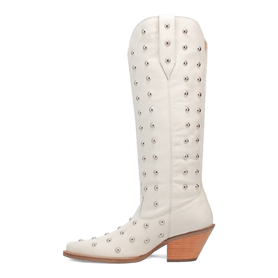 Broadway Bunny White Leather Boot by Dingo