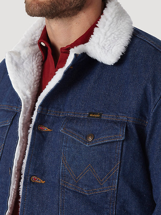 Wrangler Western Sherpa Lined Denim Jacket