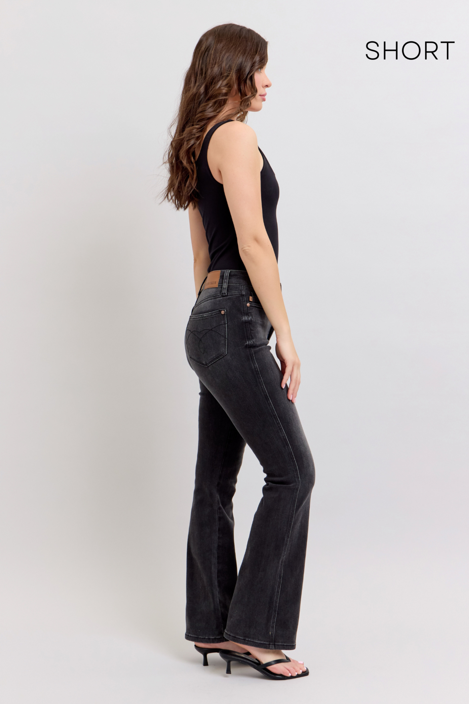 Judy Blue Black Tummy Control Bootcut Jeans/30 1/4" Inseam