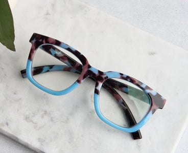 To the Max Light Blue Botanico - Peepers Reading Glasses