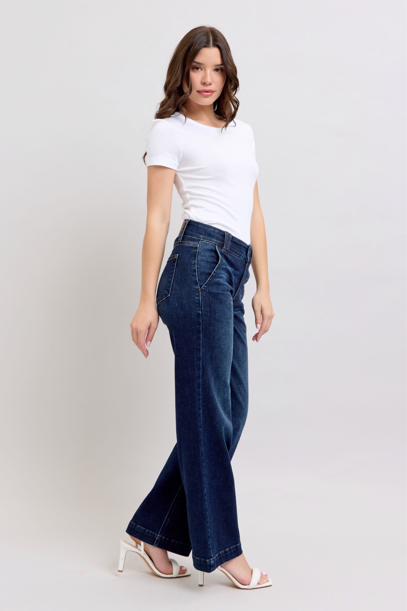 Judy Blue High Waisted Wide Leg Jean