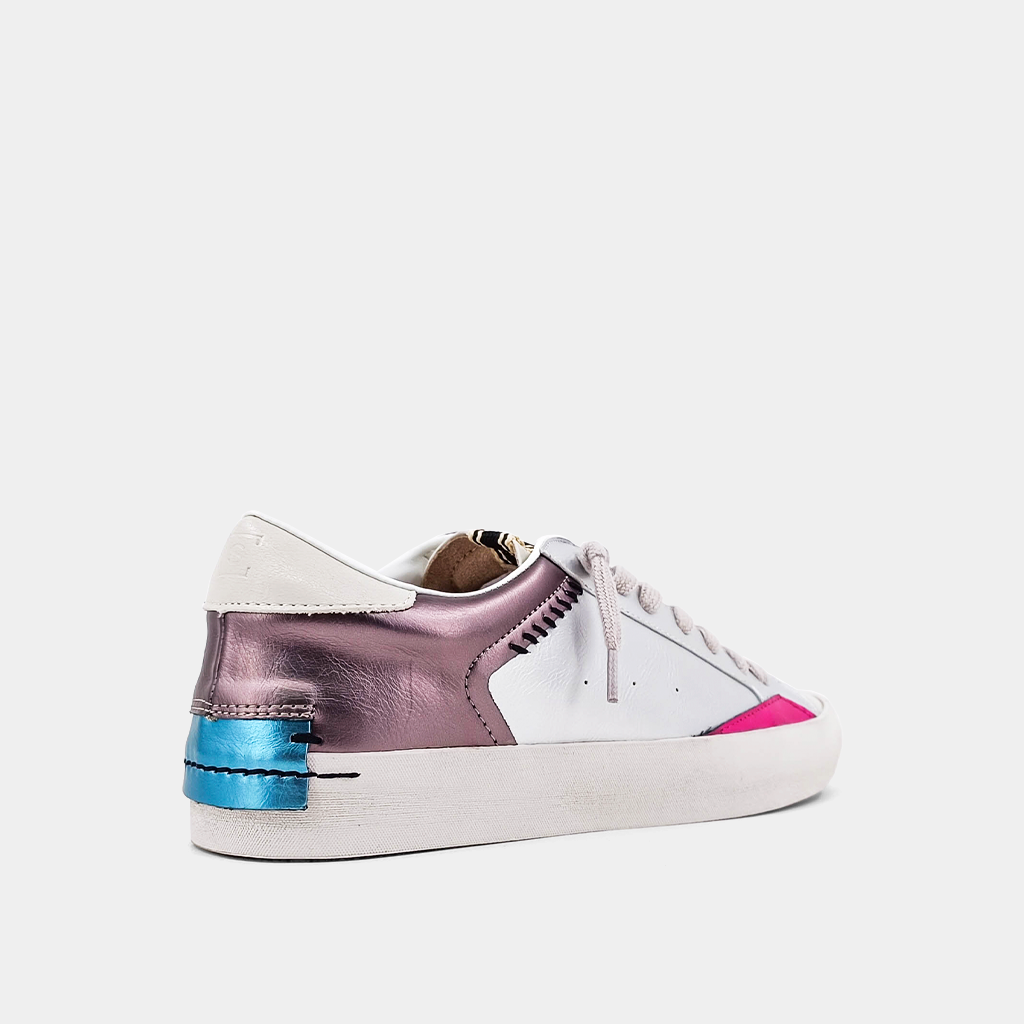 Silver Distressed Ruby Sneaker by ShuShop