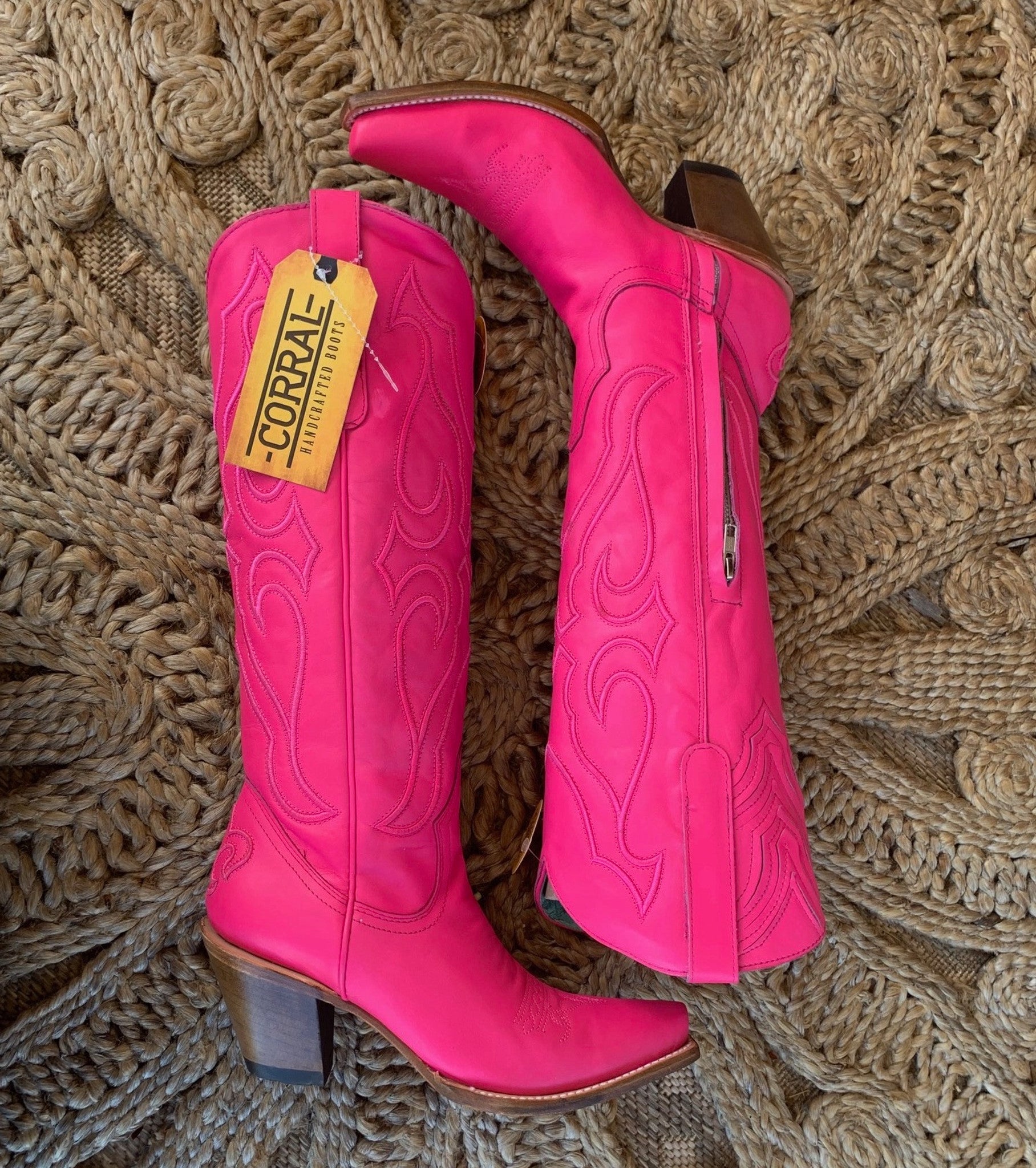 Pink corral clearance boots