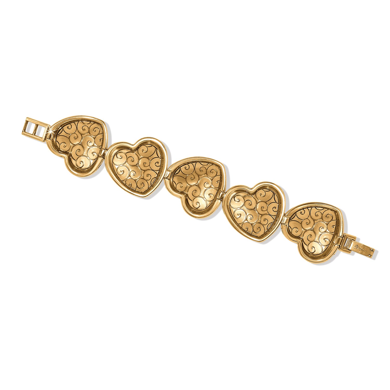 Trianon Heart Link Bracelet/Gold