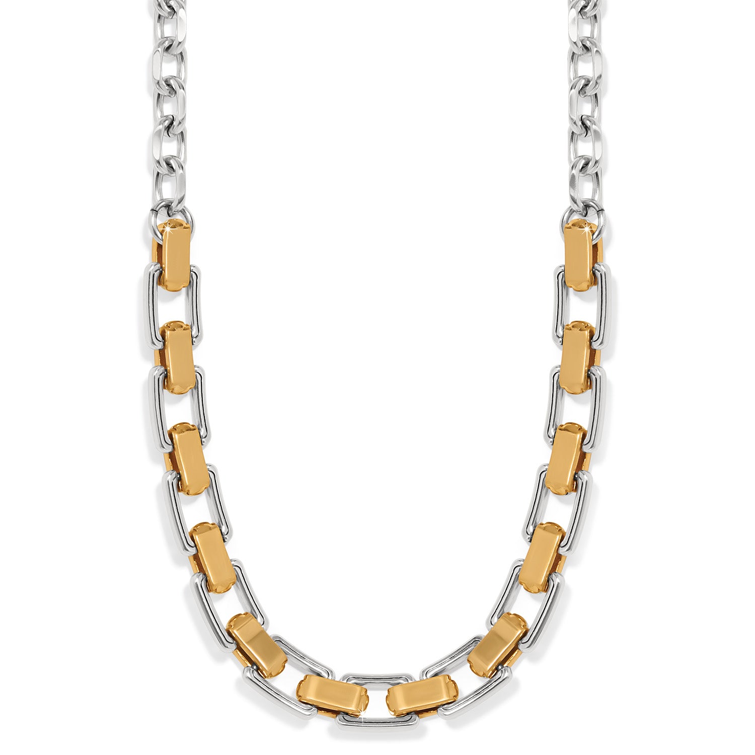 Mosaic Two Tone Links Necklace