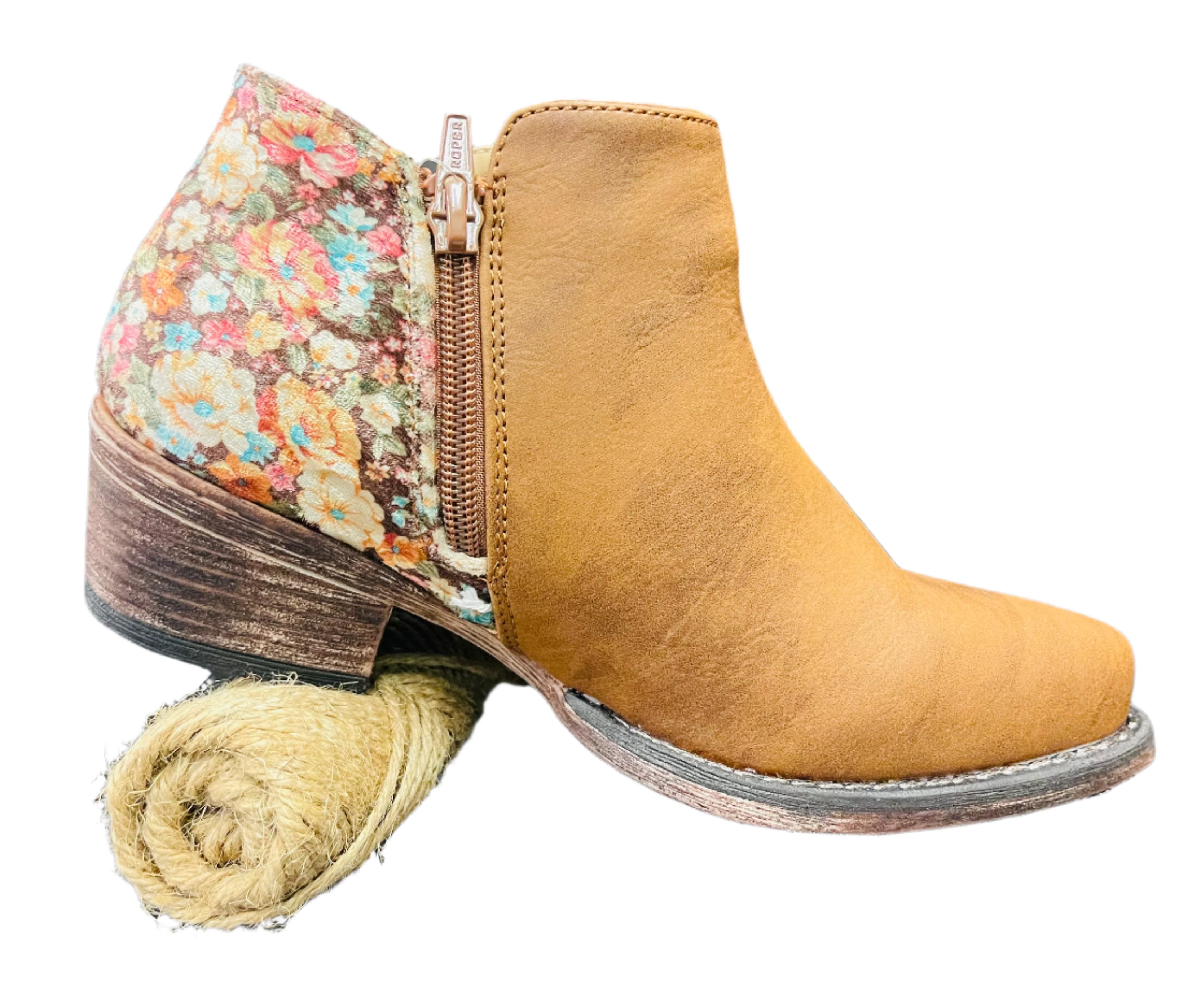 Womens floral clearance booties