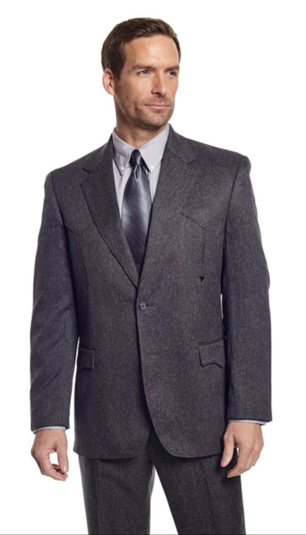 Heather Grey VEGAS Western Sports Coat